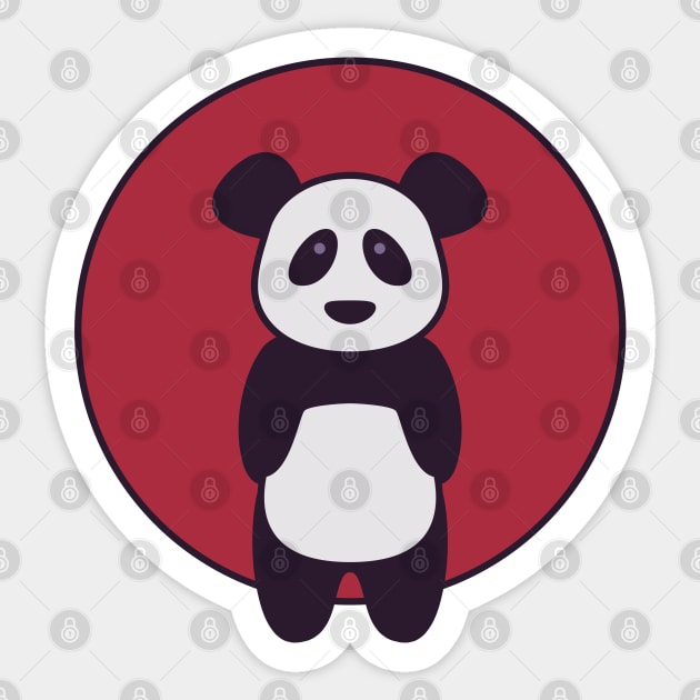 Panda Visits Japan Sticker by iamapanda